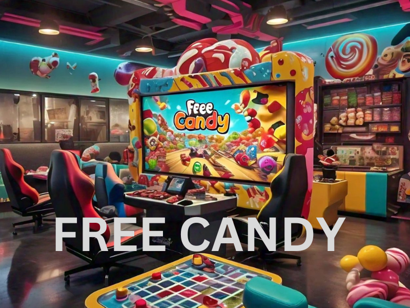 free candy gaming room