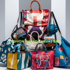 A pic show fashion island canvas bag 