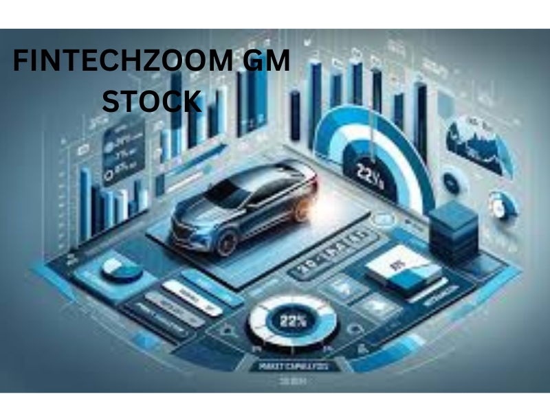 a man typing fintechzoom gm stock