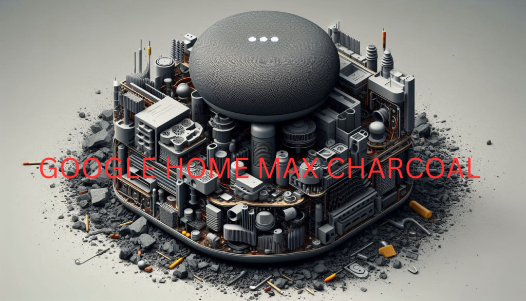 Internal components of Google Home Max Charcoal. 