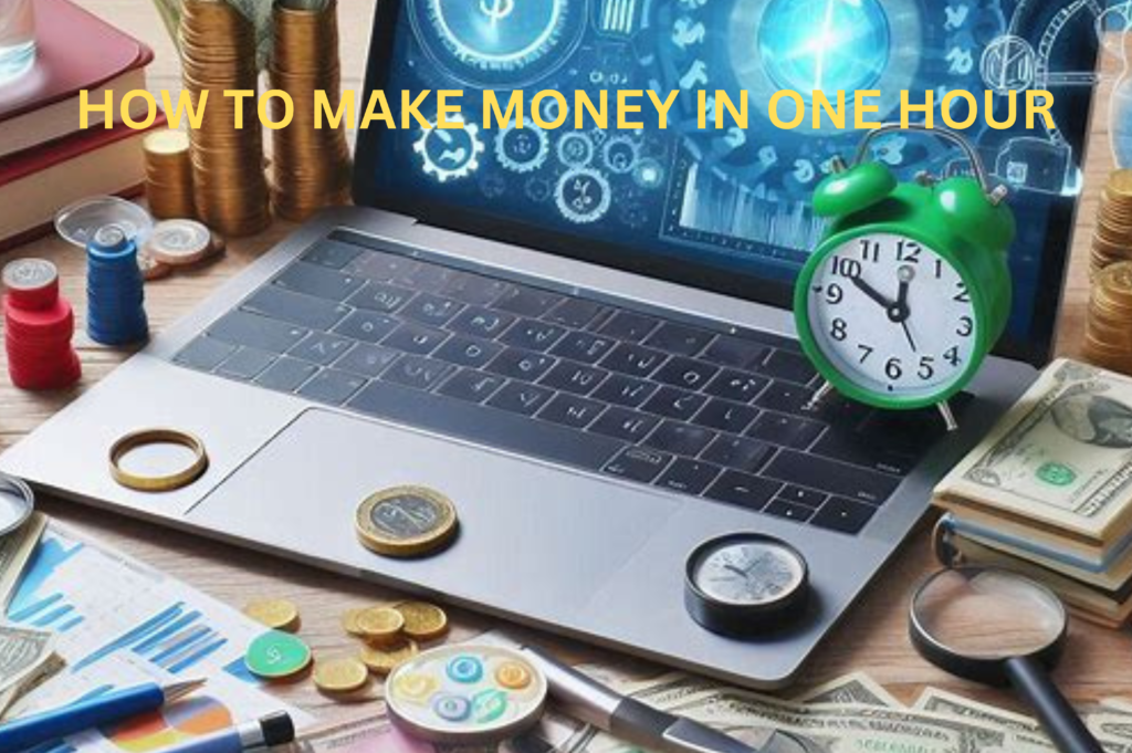 The pic show how to make money in one hour 