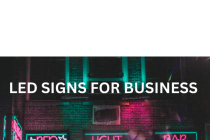 A pic show led signs for business