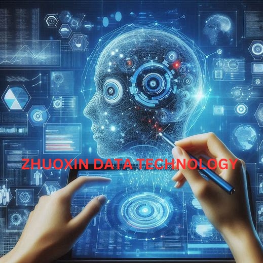 AI model analyzing data in Zhuoxin Data Technology