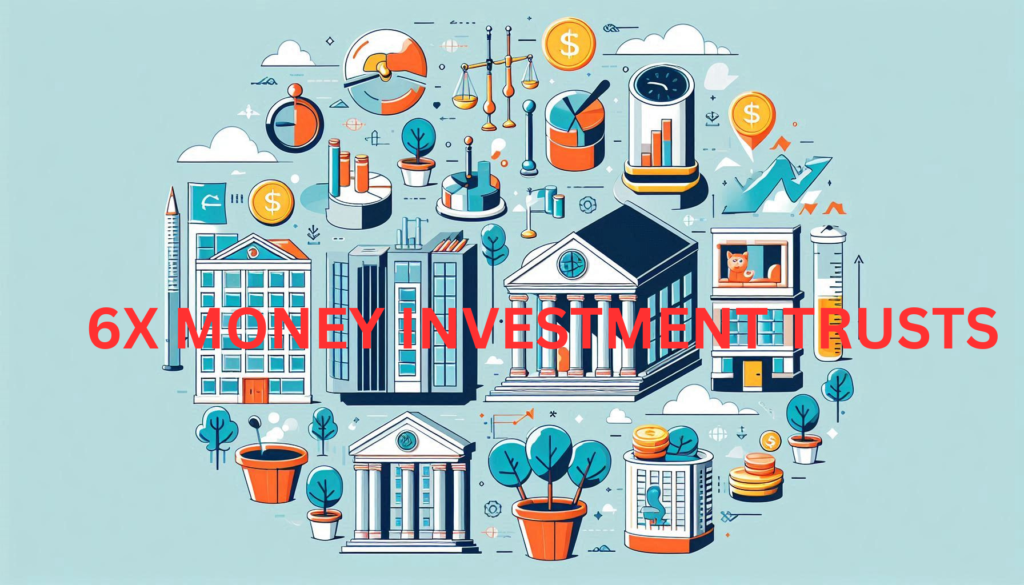 Different types of investment trusts including closed-end funds, open-end funds, and REITs.