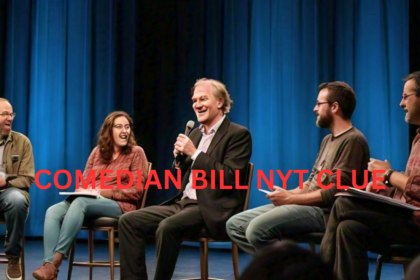 Bill Nyt at a panel discussion with other comedians discussing humor's role in society.