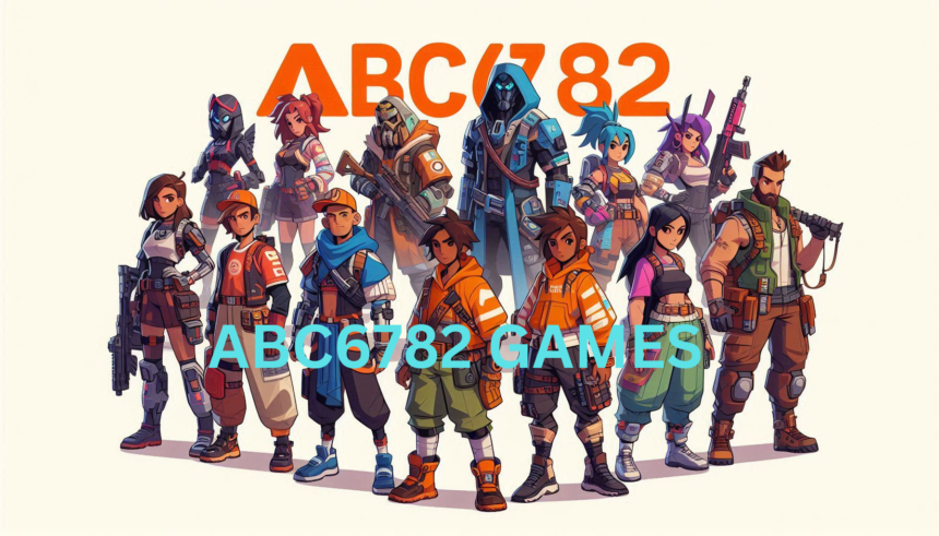 Diverse characters from abc6782 Games in unique outfits, ready for action.