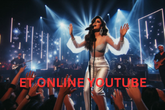 Alt text: Performer captivating audience with powerful stage presence on ET Online YouTube.